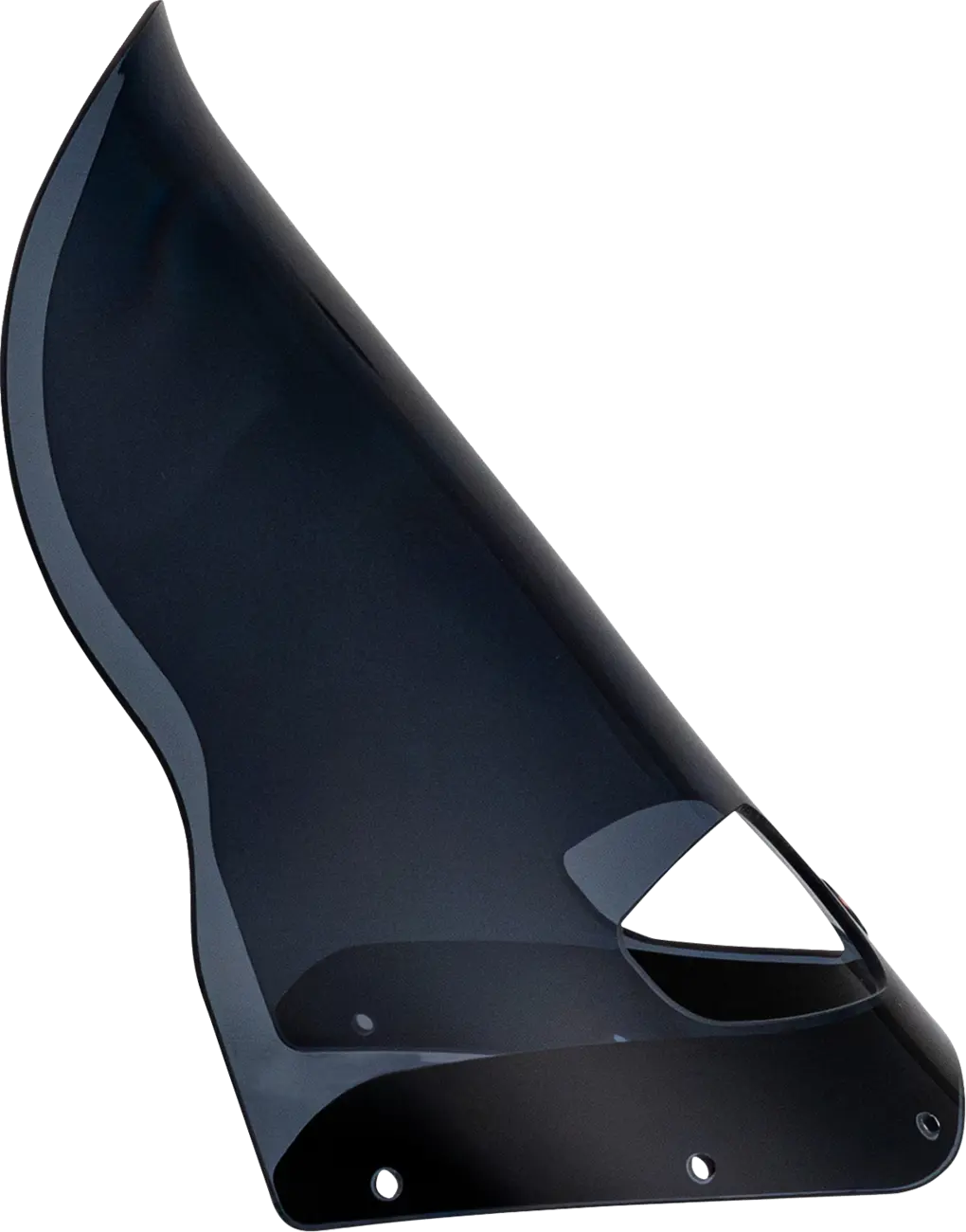 Klock Werks Flare Windshield 15" Road Warrior Dark Smoke - right side