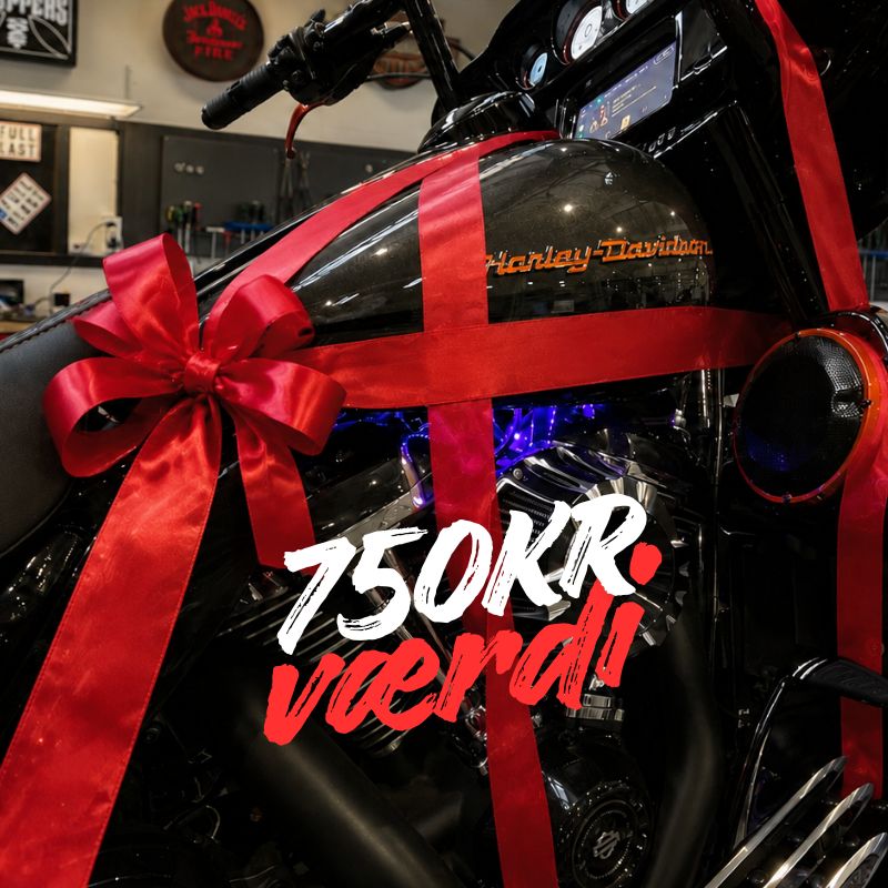 Gavekort til Harley-entusiasten – op til 10.000 kr.