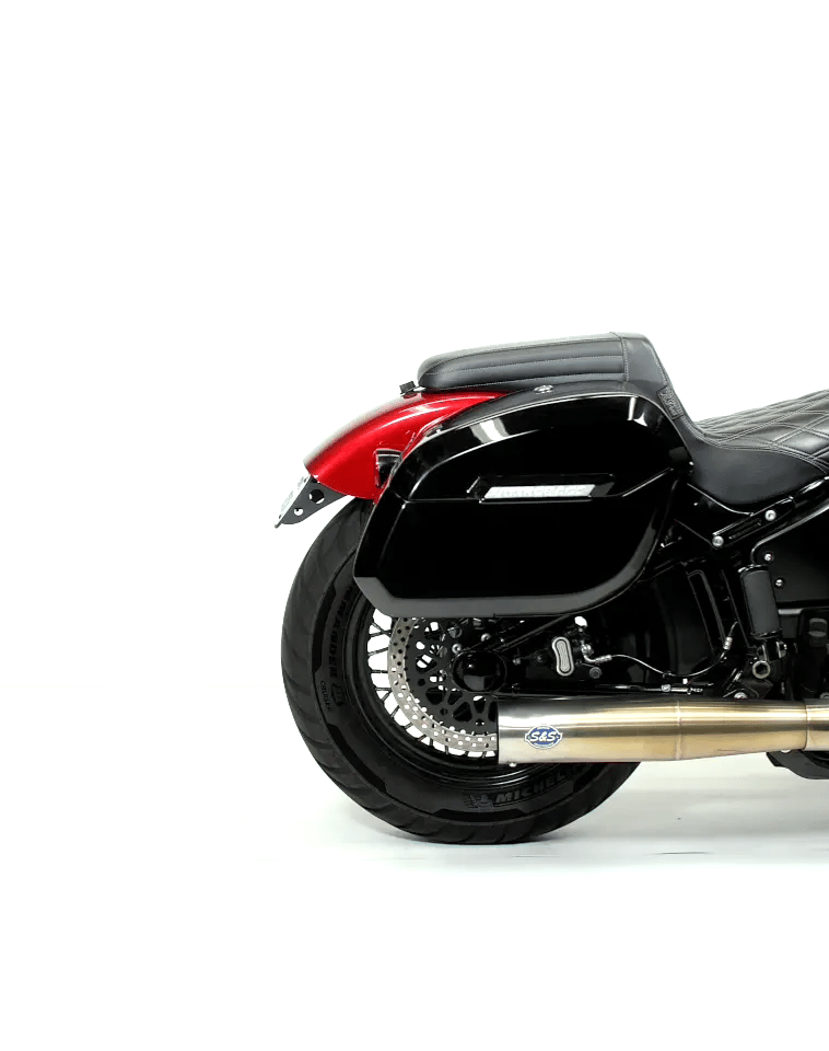 32L - Darkin Large Quick Mount Painted Hard Saddlebags for Harley Softail Low Rider S FXLRS