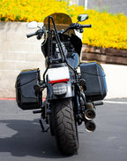 40L - Lamellar Raven Extra Large Painted Motorcycle Hard Saddlebags for Harley Softail Low Rider S FXLRS