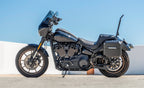 20L - Outlaw Quick-Mount Small Harley Softail Low Rider S FXLRS Matte Hard Saddlebags