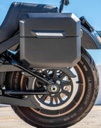 20L - Outlaw Quick-Mount Small Harley Softail Low Rider S FXLRS Matte Hard Saddlebags