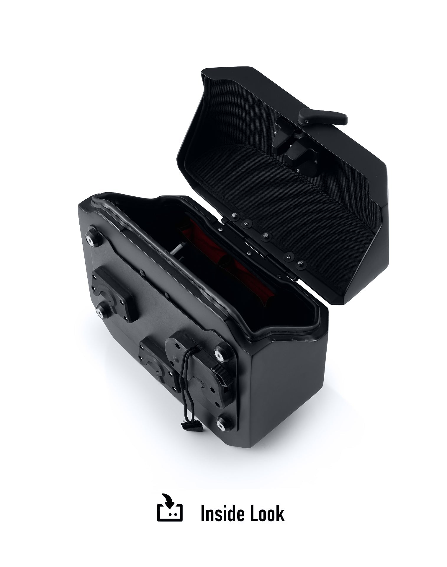 20L - Outlaw Quick-Mount Small Harley Softail Low Rider S FXLRS Matte Hard Saddlebags