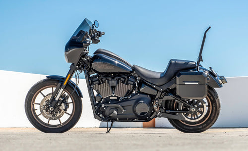 20L - Outlaw Quick-Mount Small Harley Softail Low Rider S FXLRS Painted Hard Saddlebags