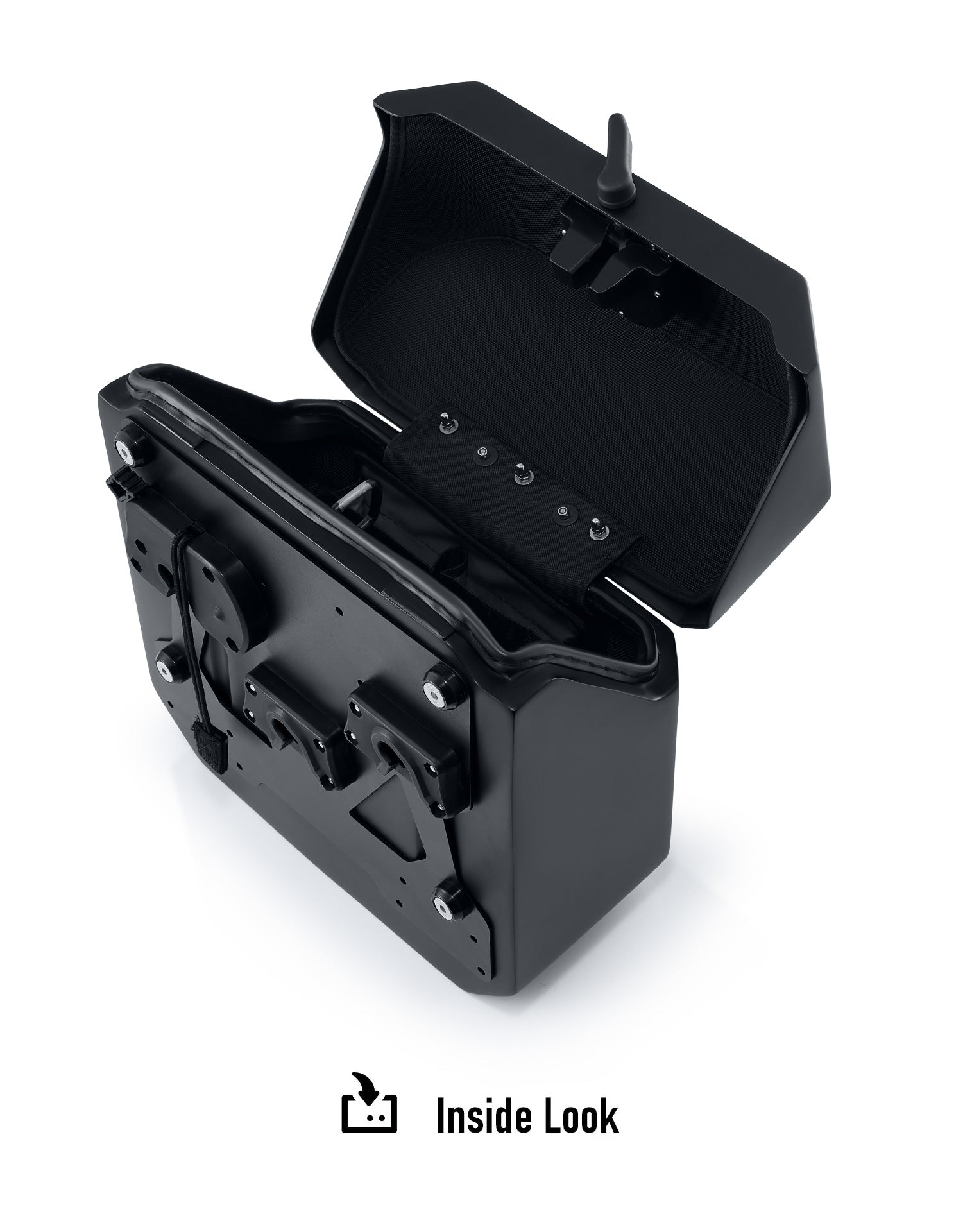 15L - Outlaw Quick Mount Medium Harley Softail Low Rider S FXLRS Matte Hard Solo Saddlebag (Left Only)