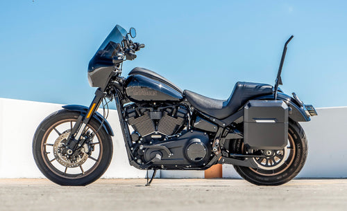 15L - Outlaw Quick Mount Medium Harley Softail Low Rider S FXLRS Matte Hard Solo Saddlebag (Left Only)