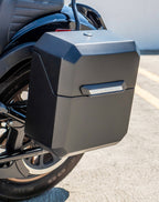 15L - Outlaw Quick Mount Medium Harley Softail Low Rider S FXLRS Matte Hard Solo Saddlebag (Left Only)