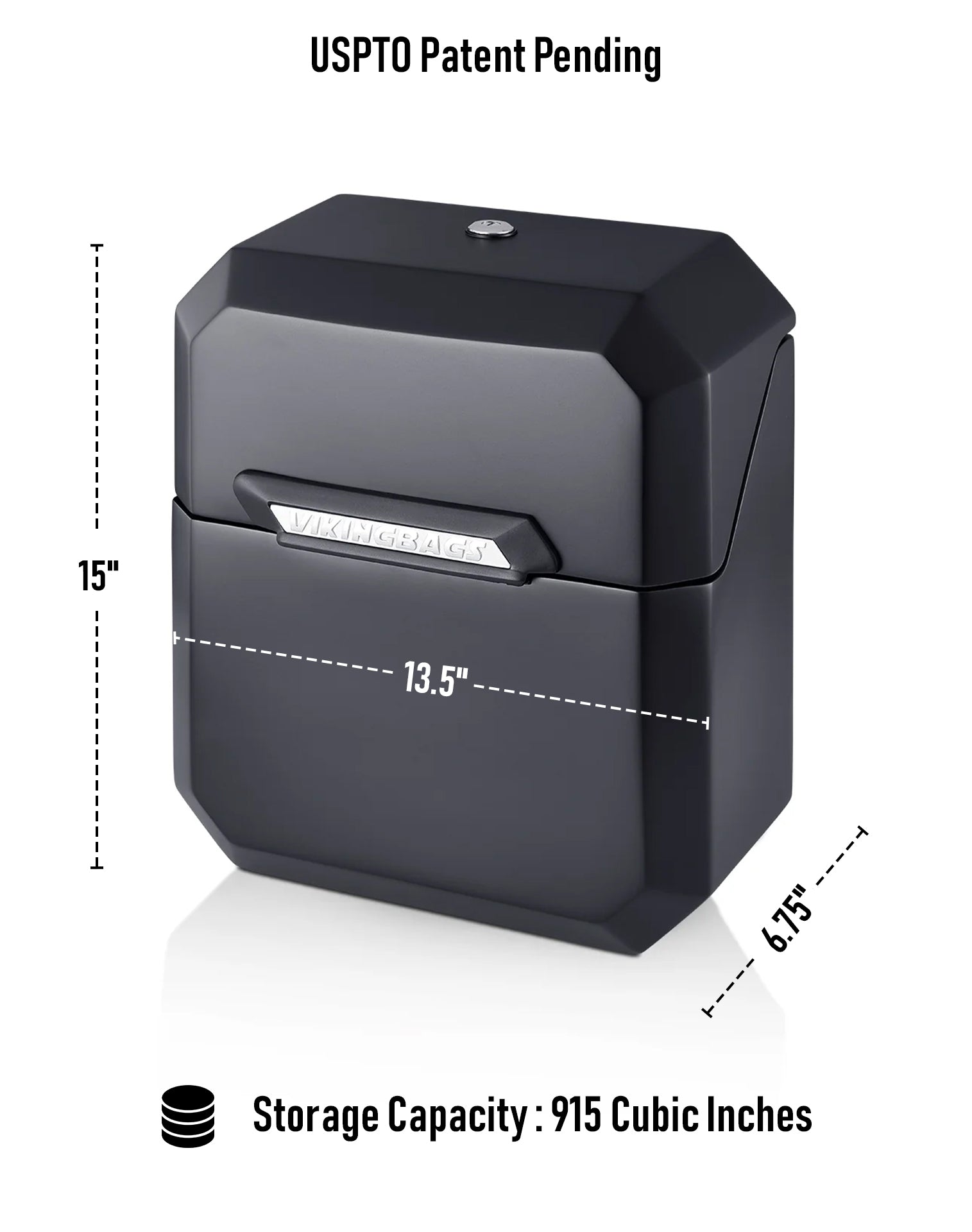 15L - Outlaw Quick Mount Medium Harley Softail Low Rider S FXLRS Matte Hard Solo Saddlebag (Left Only)