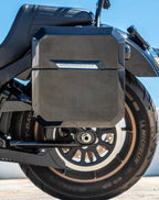 15L - Outlaw Quick Mount Medium Harley Softail Low Rider S FXLRS Painted Hard Solo Saddlebag (Left Only)