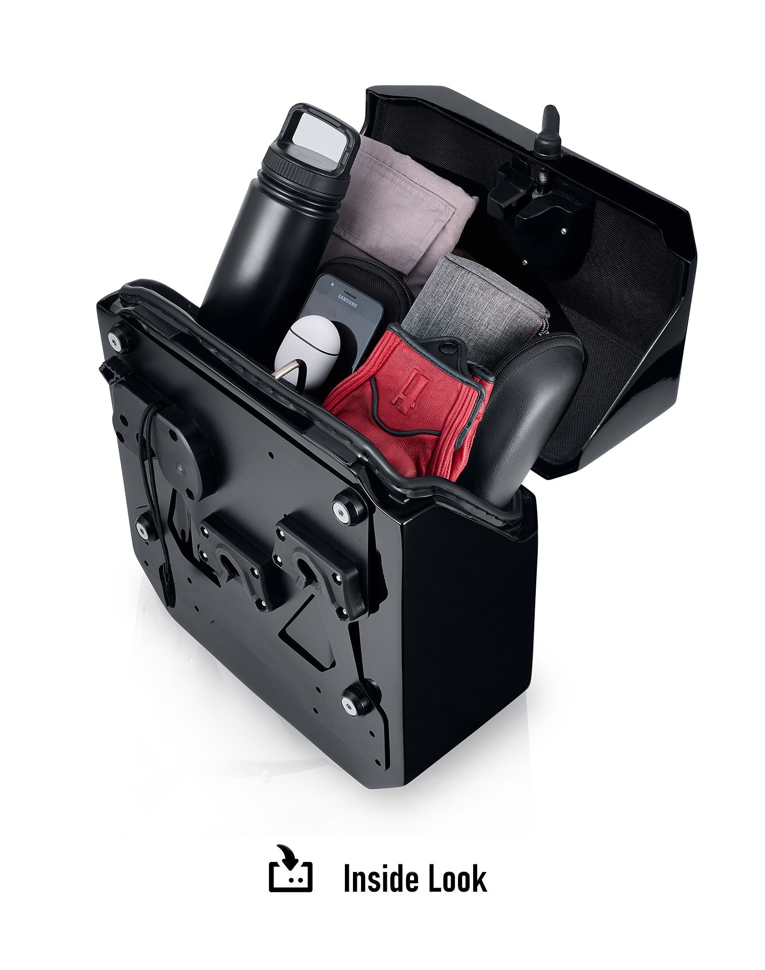 15L - Outlaw Quick Mount Medium Harley Softail Low Rider S FXLRS Painted Hard Solo Saddlebag (Left Only)