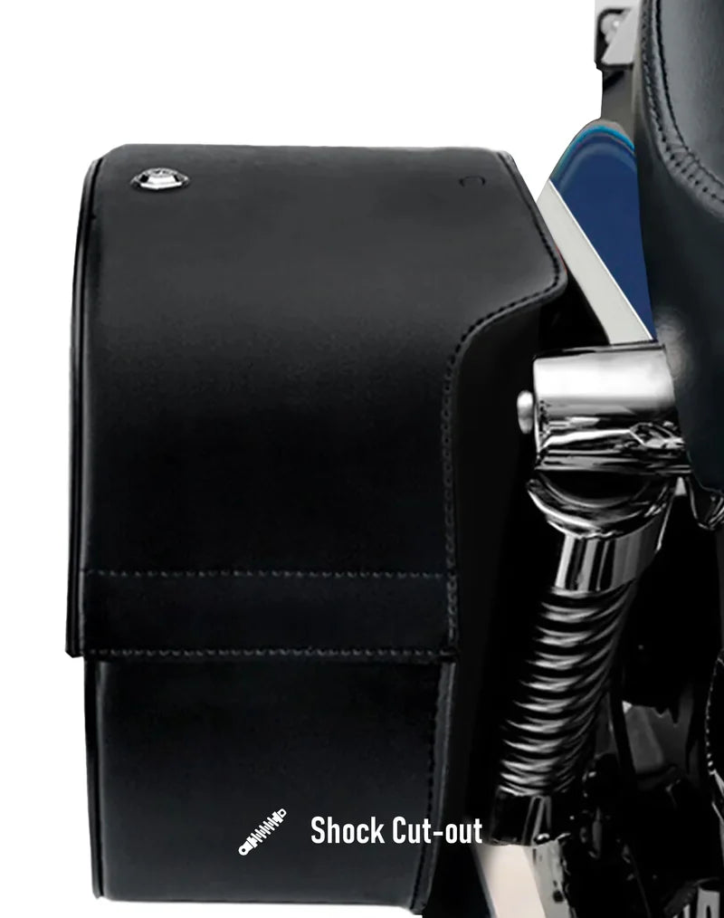 32L - Pantheon Leather Hardcase Saddlebags for Harley Dyna Street Bob FXDB/I