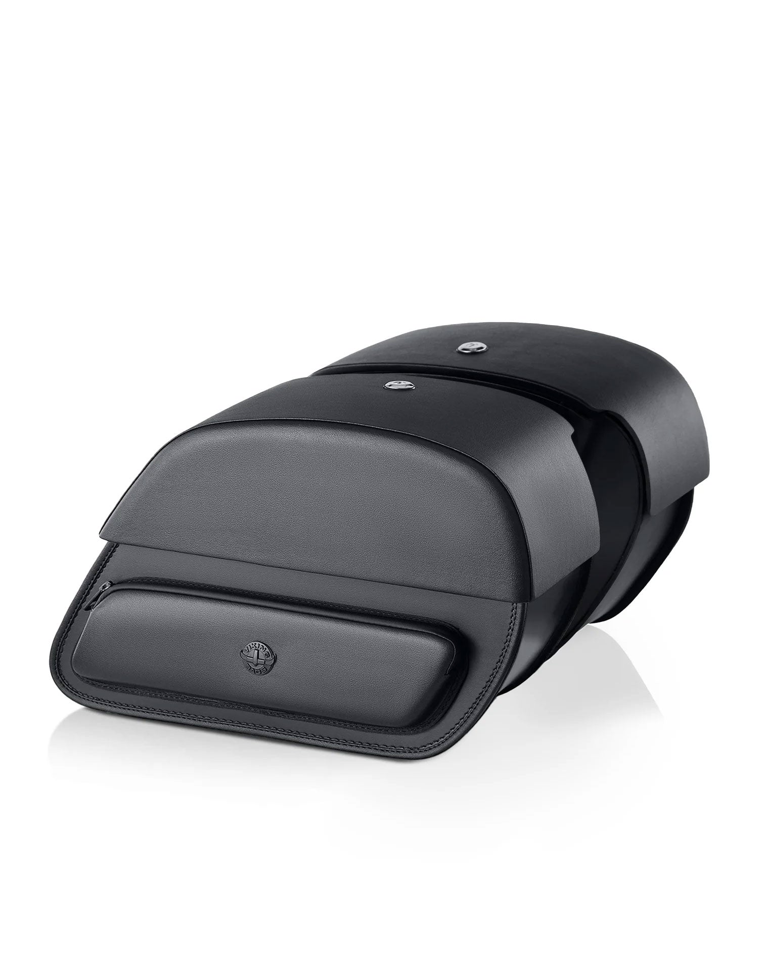 32L - Pantheon Large Hard Mount Shock Cutout Saddlebags for Harley Dyna Street Bob FXDB/I