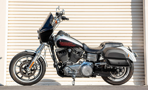 28L - Pantheon Medium Quick Mount Motorcycle Saddlebags For Harley Davidson Dyna Low Rider FXDL/I