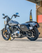 32L - Mørke Store Quick Mount Malet Hårde Sadel tasker til Harley Softail Street Bob FXBB