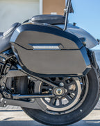 32L - Mørke Store Quick Mount Malet Hårde Sadel tasker til Harley Softail Street Bob FXBB