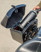 24L - Ironclad Quick-Mount Medium Harley Softail Low Rider S FXLRS Matte Hard Saddlebags