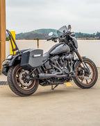 24L - Ironclad Quick-Mount Medium Harley Softail Low Rider S FXLRS Matte Hard Saddlebags