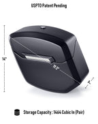 24L - Ironclad Quick-Mount Medium Harley Softail Low Rider S FXLRS Matte Hard Saddlebags