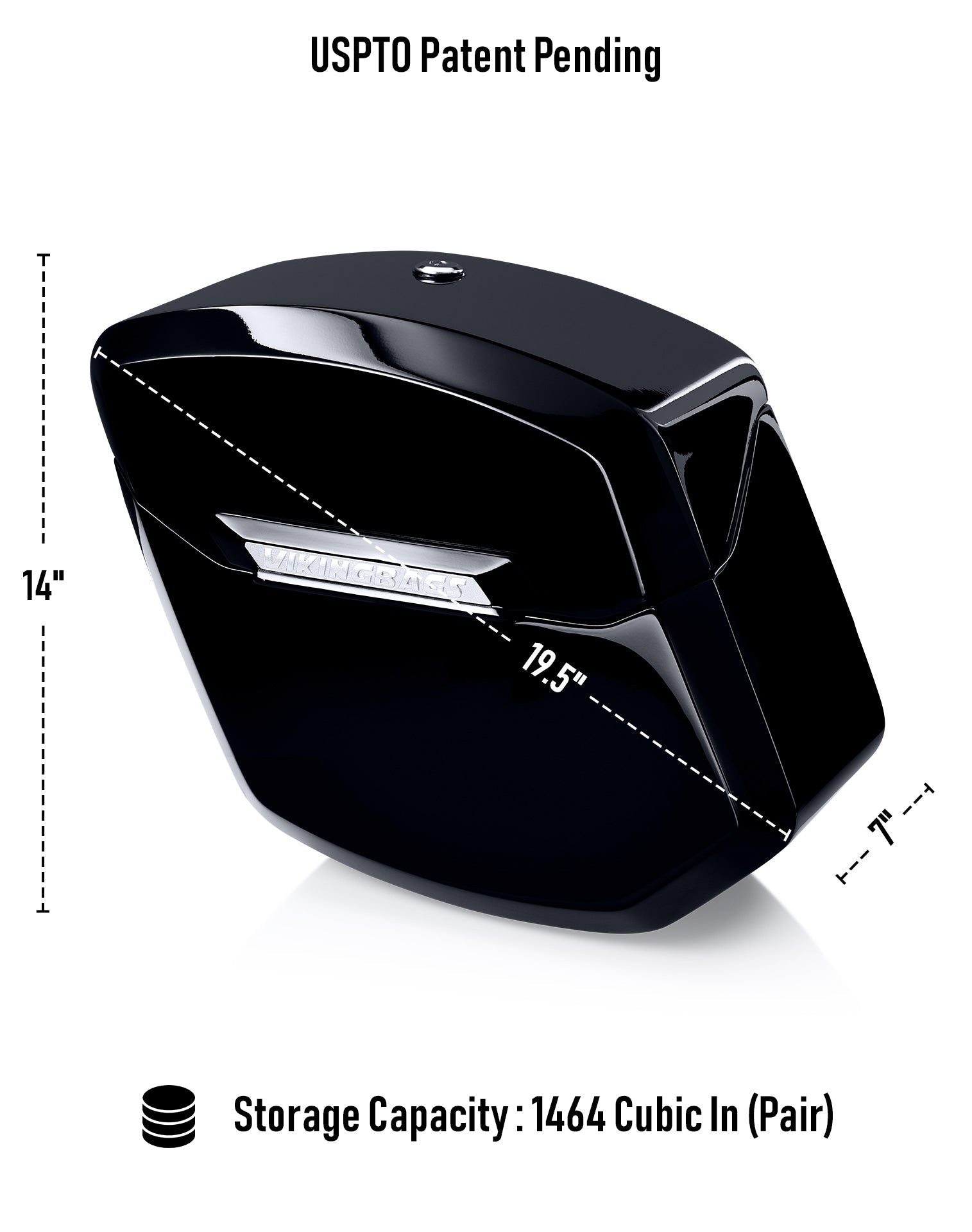 24L - Ironclad Quick-Mount Medium Harley Softail Low Rider S FXLRS Painted Hard Saddlebags