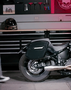 24L - Ironclad Quick-Mount Medium Harley Softail Low Rider S FXLRS Painted Hard Saddlebags