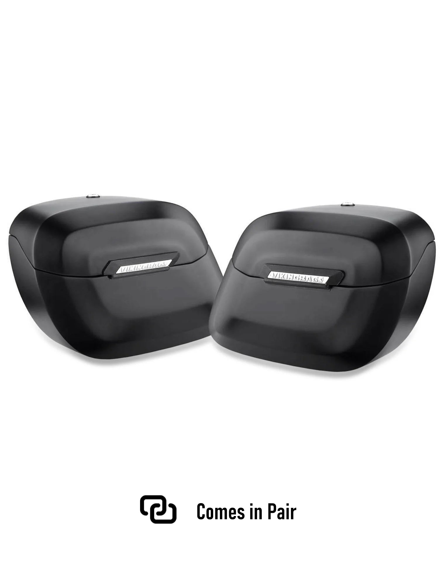 40L - Lamellar Raven Extra Large Matte Motorcycle Hard Saddlebags for Harley Softail Low Rider S FXLRS