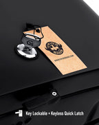 40L - Lamellar Raven Extra Large Matte Motorcycle Hard Saddlebags for Harley Softail Low Rider S FXLRS