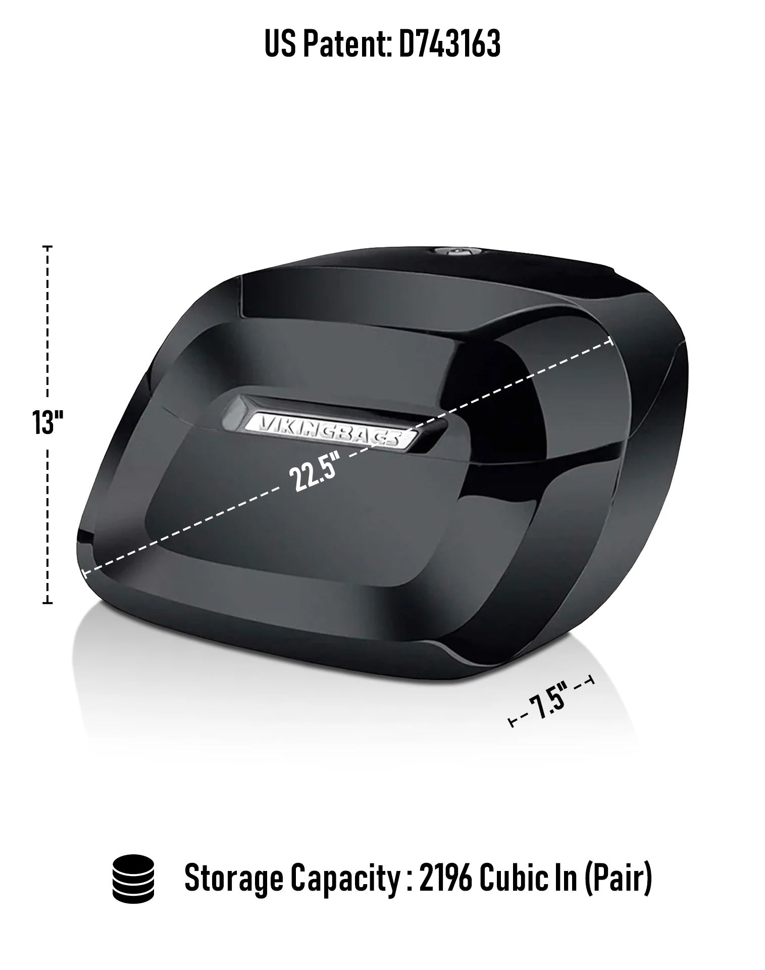 36L - Lamellar Raven Ekstra Store Støddæmpere-udskåret Malet Hårde Sadel tasker til Harley Dyna Street Bob FXDB/I