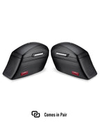 44L - Lamellar Stallion Extra Large Matte Motorcycle Hard Saddlebags for Harley Softail Low Rider S FXLRS