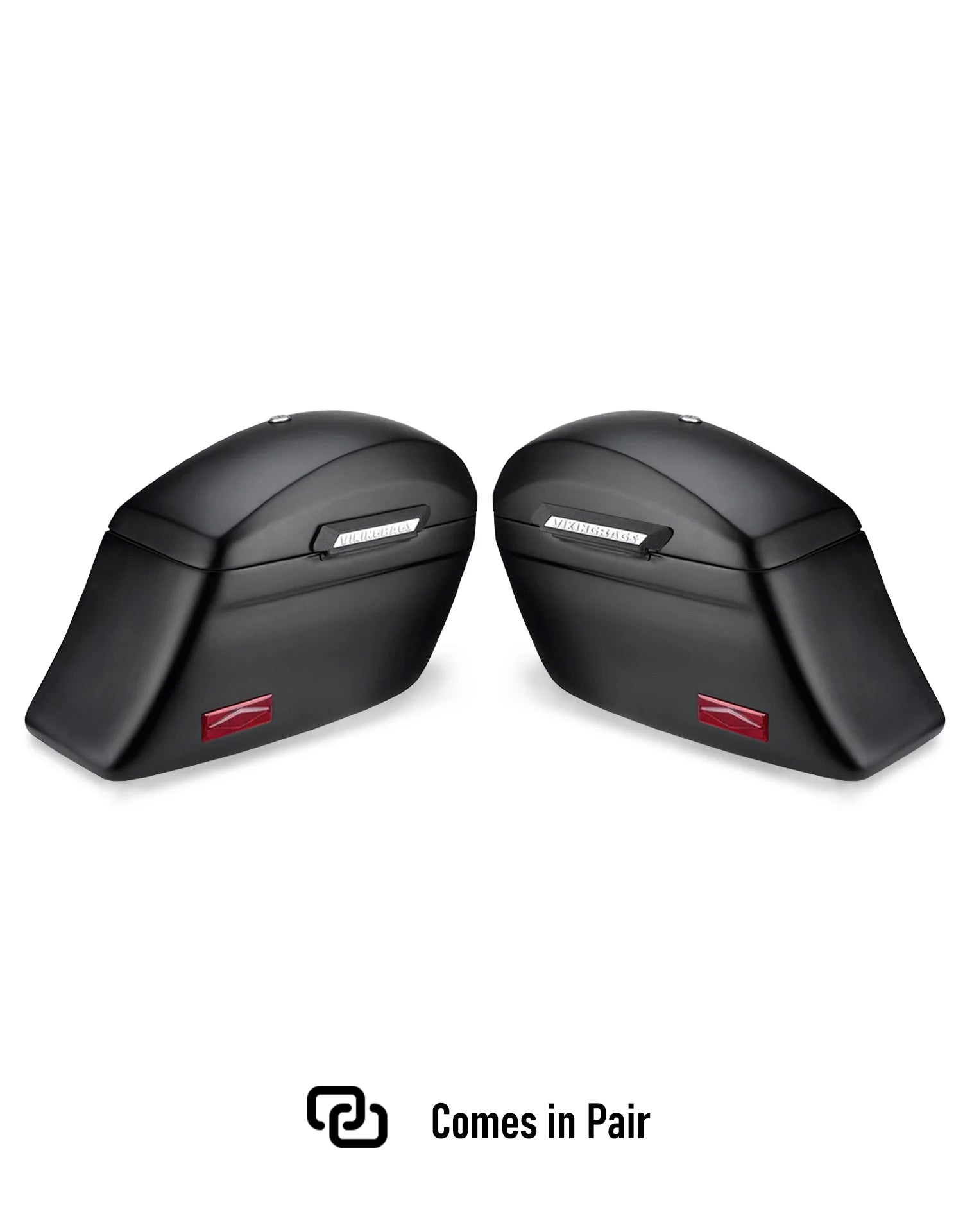 44L - Lamellar Stallion Extra Large Matte Motorcycle Hard Saddlebags for Harley Softail Low Rider S FXLRS