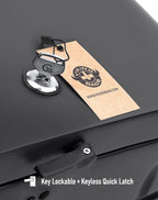 44L - Lamellar Stallion Extra Large Matte Motorcycle Hard Saddlebags for Harley Softail Low Rider S FXLRS