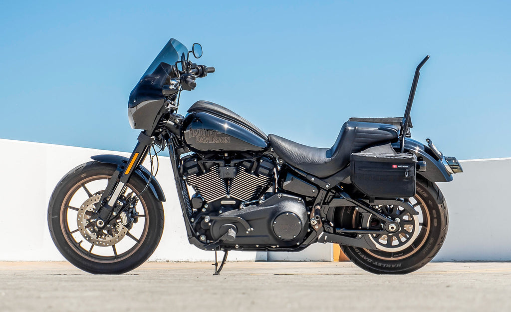 18L - Patriot Cordura Throw-over Sidetasker til Harley Softail Low Rider S FXLRS