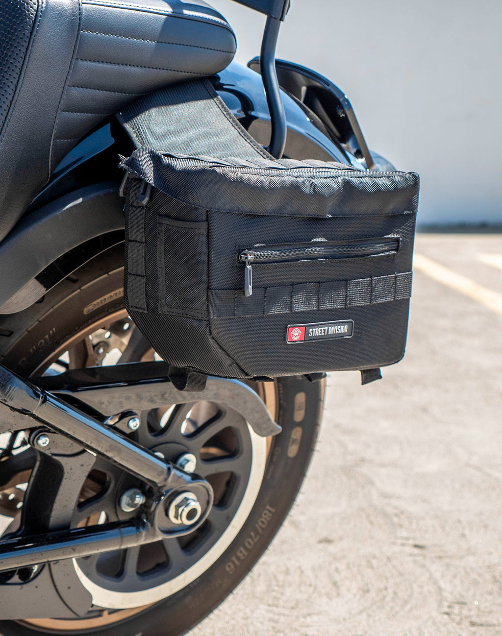 10L - Patriot Små Cordura Throw-over Sidetasker til Harley Softail Low Rider S FXLRS