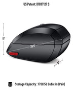 28L - Phantom Large Painted Motorcycle Hard Saddlebags For Harley Softail Low Rider S FXLRS