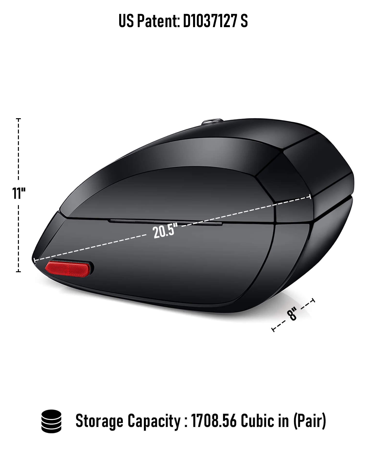 28L - Phantom Large Painted Motorcycle Hard Saddlebags For Harley Softail Low Rider S FXLRS