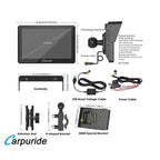 Carpuride – W502B Trådløs Apple Carplay/Android Auto vandtæt skærm til BMW motorcykel